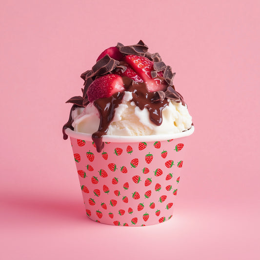 Ice Cream Cup Mockup | Dessert Packaging PSD Template