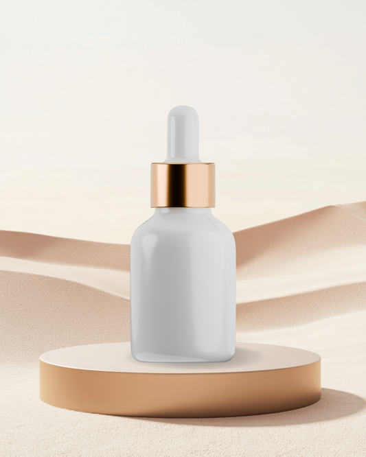 Minimal Sand Podium – Beige Round Display in Desert Scene - PNG File